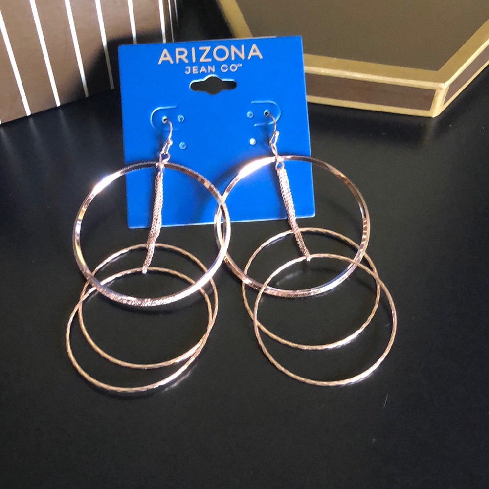 Stunning Rose Gold Dangling Earrings